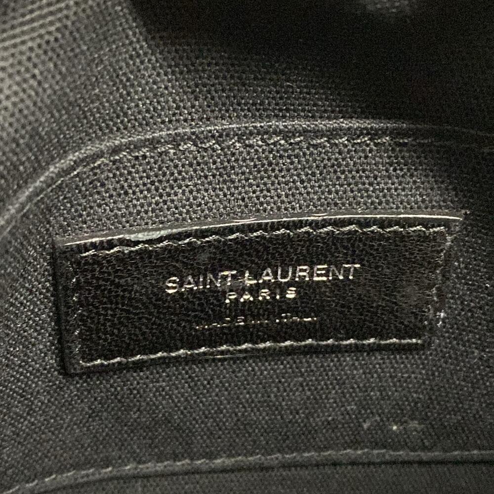 Saint Laurent PARIS Camera Bag Camp Small Shoulder Bag 647179 White Black - Picture 9 of 15